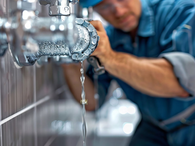 Seastack Mechanical plumber on a residential renovation job site in the Lower Mainland