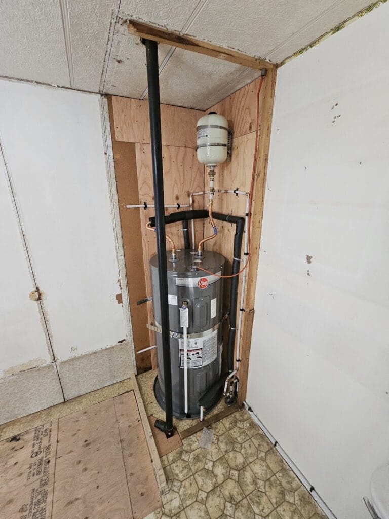 Water Heater Installation with Expansion Tank
